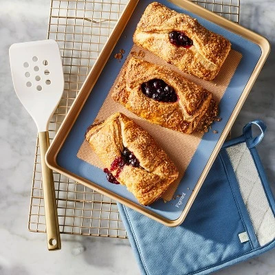 8.5"x12.5" Silicone Baking Mat Blue - Figmint™: Nonstick Oven-Safe Cooking Sheet, Dishwasher-Safe Kitchen Mat 3 8.5"x12.5" Silicone Baking Mat Blue - Figmint™: Nonstick Oven-Safe Cooking Sheet, Dishwasher-Safe Kitchen Mat