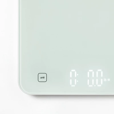 11lb Digital Kitchen Food Scale White - Figmint™: Touch Controls, Metric Conversion, LCD Display, 1 Year Warranty 4 11lb Digital Kitchen Food Scale White - Figmint™: Touch Controls, Metric Conversion, LCD Display, 1 Year Warranty - Image 2