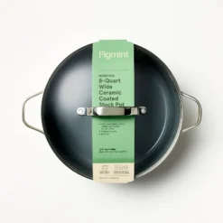 8qt Nonstick Ceramic Coated Aluminum Wide Stock Pot - Figmint™ 15 8qt Nonstick Ceramic Coated Aluminum Wide Stock Pot - Figmint™ -Figmint GUEST 119ea502 6d77 412a 89b2 b8742869ab8d