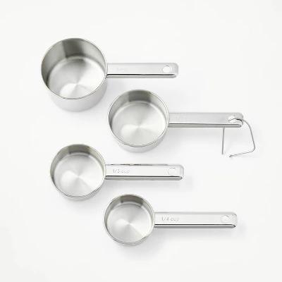4pc Stainless Steel Measuring Cups - Figmint™ 7 4pc Stainless Steel Measuring Cups - Figmint™ - Image 5