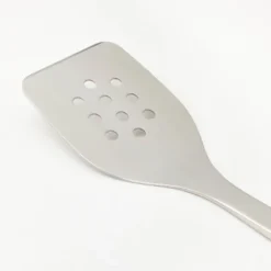 Stainless Steel Slotted Turner Silver - Figmint™: Metal Spatula For Cooking, Dishwasher-Safe, 12.99" Length -Figmint GUEST 257e8f9e ac3c 4fd8 8e55 27c6903a489f