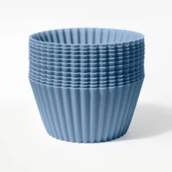 12ct Silicone Baking Cups Blue - Figmint™: Oven-Safe, Dishwasher & Microwave-Safe Cupcake Liners -Figmint GUEST 2d918141 2aa2 4de5 9ba3 fcfdcaa06413