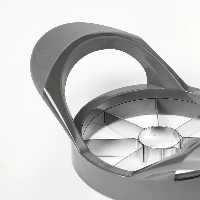 Apple Wedger Gray - Figmint™: Stainless Steel & Plastic, Dishwasher-Safe, 2-Piece Fruit Wedger, 1-Year Warranty 4 Apple Wedger Gray - Figmint™: Stainless Steel & Plastic, Dishwasher-Safe, 2-Piece Fruit Wedger, 1-Year Warranty - Image 2