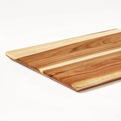 12"x15" Nonslip Acacia Wood Cutting Board Natural - Figmint™ 5 12"x15" Nonslip Acacia Wood Cutting Board Natural - Figmint™ - Image 3