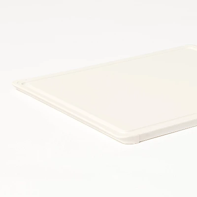11"x14" Nonslip Recycled Poly Cutting Board Vintage Cream - Figmint™: Dishwasher-Safe, Juice Canal 5 11"x14" Nonslip Recycled Poly Cutting Board Vintage Cream - Figmint™: Dishwasher-Safe, Juice Canal - Image 3