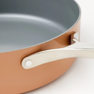 5qt Nonstick Ceramic Coated Aluminum Saute Pan - Figmint™ 5 5qt Nonstick Ceramic Coated Aluminum Saute Pan - Figmint™ - Image 3