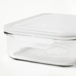 4.33 Cup Glass Food Storage Container Clear - Figmint™: Microwave, Freezer & Dishwasher Safe, Includes Lid -Figmint GUEST 3db62e79 87c6 4d99 bf1e 46ac883a8cbd