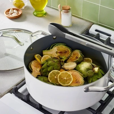 12" Stainless Steel Tong With Silicone Tip Dark Gray - Figmint™: Dishwasher-Safe Cooking Tool, 13.52" Length 3 12" Stainless Steel Tong With Silicone Tip Dark Gray - Figmint™: Dishwasher-Safe Cooking Tool, 13.52" Length