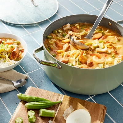 Stainless Steel Ladle Silver - Figmint™: Soup & Gravy Ladle Spoon, Dishwasher-Safe, 11.38" Length, 0.17 Volume Capacity 3 Stainless Steel Ladle Silver - Figmint™: Soup & Gravy Ladle Spoon, Dishwasher-Safe, 11.38" Length, 0.17 Volume Capacity