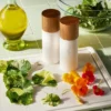 Ceramic Salt And Pepper Grinder Set Cream - Figmint™: Wood & Stoneware, 6.25" Height, 55 Volume Capacity, 2-Piece Set 2 Ceramic Salt And Pepper Grinder Set Cream - Figmint™: Wood & Stoneware, 6.25" Height, 55 Volume Capacity, 2-Piece Set -Figmint GUEST 4caeea5d b3c7 4fd4 850e 1d23f9e56062