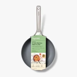 8" Nonstick Stainless Steel Fry Pan Silver - Figmint™: Ceramic Nonstick, Induction Safe, Oven-Safe To 500°F -Figmint GUEST 567c14eb eff9 4b24 8ea1 d8434057b6d2