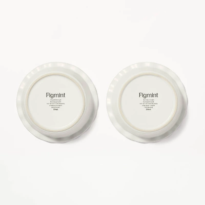 2pc Round Stoneware Mini Pie Dish Cream - Figmint™: Small Baking Dish, Pot Pie Dish, Figmint Kitchen Essentials 5 2pc Round Stoneware Mini Pie Dish Cream - Figmint™: Small Baking Dish, Pot Pie Dish, Figmint Kitchen Essentials - Image 3