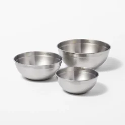 3pc (5qt, 3qt & 1.5qt) Stainless Steel Non-Slip Mixing Bowls (no Lids) - Figmint™ -Figmint GUEST 5be113af 0a9f 47b4 9707 fea5422ba5de