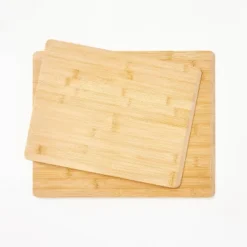 2pc Reversible Bamboo Cutting Board Set Natural - Figmint™ -Figmint GUEST 5df251b6 77fd 4d47 8aab 347ca9094dac