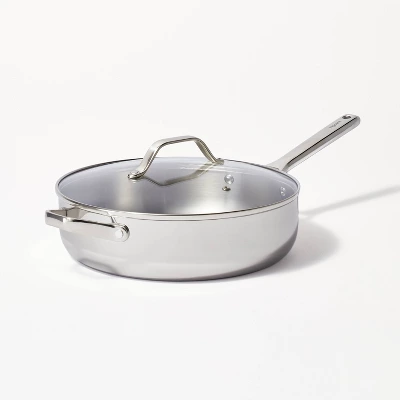 5qt Stainless Steel Saute Pan Silver - Figmint™ 8 5qt Stainless Steel Saute Pan Silver - Figmint™ - Image 6
