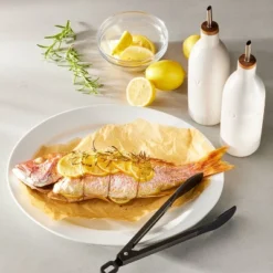 Ceramic Oil Pour Bottle Cream - Figmintâ„¢: Stoneware Oil Dispenser With Stainless Steel & Wood Lid, 18.7oz Capacity