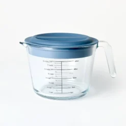 8 Cup Glass Measuring Cup With Lid - Figmint™: Borosilicate Glass, 2000ml Capacity, Dishwasher & Freezer Safe -Figmint GUEST 6d77cd3c 6f06 4693 a09a c0b7b5f9860b