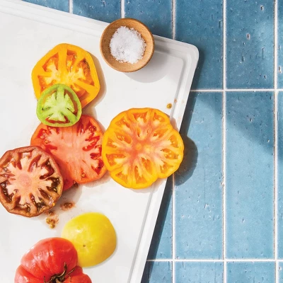 11"x14" Nonslip Recycled Poly Cutting Board Vintage Cream - Figmint™: Dishwasher-Safe, Juice Canal 3 11"x14" Nonslip Recycled Poly Cutting Board Vintage Cream - Figmint™: Dishwasher-Safe, Juice Canal