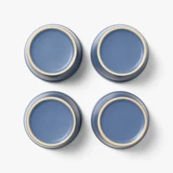 4pc 7oz Stoneware Ramekin Bowls Blue - Figmint™: Bakeware Set, Dishwasher & Microwave Safe, Oven-Safe To 500°F -Figmint GUEST 7628e76b 168f 4f66 a82d 76184e9b98d4