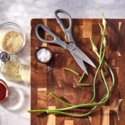 Stainless Steel Kitchen Shears With Soft Grip Dark Gray - Figmint™: Kitchen Scissors For Food, 3" Blade, Hand Wash