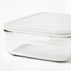 8 Cup Glass Food Storage Container Clear - Figmint™: Glass Container With Lid, Dishwasher & Microwave Safe -Figmint GUEST 989e3c7a 4a8a 4691 b7db e75e3667e8e0