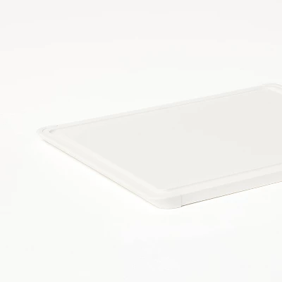 3pc Nonslip Recycled Poly Cutting Board Set Vintage Cream - Figmint™: Plastic, Dishwasher-Safe, Juice Canal 5 3pc Nonslip Recycled Poly Cutting Board Set Vintage Cream - Figmint™: Plastic, Dishwasher-Safe, Juice Canal - Image 3