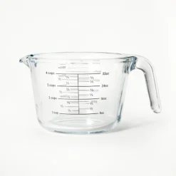 4 Cup Glass Measuring Cup Clear - Figmint™: Borosilicate, Microwave & Dishwasher Safe, 32oz Capacity 9 4 Cup Glass Measuring Cup Clear - Figmint™: Borosilicate, Microwave & Dishwasher Safe, 32oz Capacity -Figmint GUEST a6915a1a d382 438e bbef 685e70a8ab4d