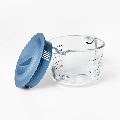 2 Cup Glass Measuring Cup With Lid Clear - Figmint™: Borosilicate, Dishwasher & Freezer Safe, Kitchen Essential 4 2 Cup Glass Measuring Cup With Lid Clear - Figmint™: Borosilicate, Dishwasher & Freezer Safe, Kitchen Essential - Image 2
