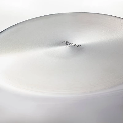 2pc Stainless Steel Ceramic Coated Nonstick Fry Pan Set Dark Gray - Figmint™ 6 2pc Stainless Steel Ceramic Coated Nonstick Fry Pan Set Dark Gray - Figmint™ - Image 4