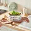 5qt Salad Spinner Clear - Figmint™: Large Strainer, ABS Material, Hand Wash, 3-Piece Set, 10.75" Width & Depth -Figmint GUEST aea8b211 c515 461e 95b2 446bc15df195