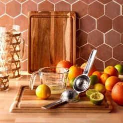 Zinc Alloy Lemon Squeezer Silver - Figmint™: Citrus Press, Dishwasher-Safe, Lime Juicer, Figmint Kitchen Accessory