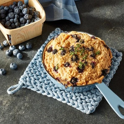 7" Rope Trivet Marled Blue - Figmint™: Reversible Pot Holder, Woven Kitchen Textile, Spot Clean 3 7" Rope Trivet Marled Blue - Figmint™: Reversible Pot Holder, Woven Kitchen Textile, Spot Clean