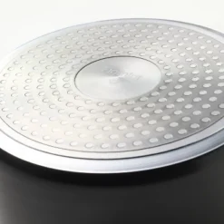 1.5qt Nonstick Hard Anodized Aluminum Sauce Pan With Straining Lid Dark Gray - Figmint™ -Figmint GUEST c94787aa 57eb 41ed 8968 197ae86790a8