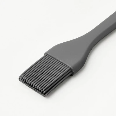 Silicone Basting Brush Dark Gray - Figmint™: Pastry, Cooking, Food & Butter Brush, Dishwasher-Safe, 11.91" Length 4 Silicone Basting Brush Dark Gray - Figmint™: Pastry, Cooking, Food & Butter Brush, Dishwasher-Safe, 11.91" Length - Image 2