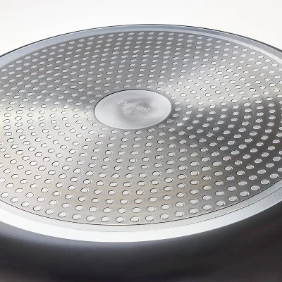 5qt Nonstick Hard Anodized Aluminum Saute Pan Dark Gray - Figmint™ 6 5qt Nonstick Hard Anodized Aluminum Saute Pan Dark Gray - Figmint™ - Image 4