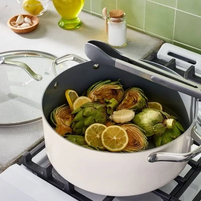 8qt Nonstick Ceramic Coated Aluminum Wide Stock Pot - Figmint™ 2 8qt Nonstick Ceramic Coated Aluminum Wide Stock Pot - Figmint™