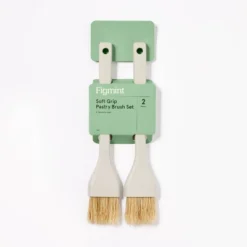 2pc Pastry Brush Set Light Gray - Figmint™: Cooking & Basting Brushes, Polypropylene, Hand Wash, 10.08" Length -Figmint GUEST d7732002 e241 4edd 90a0 c9667db98806