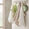 3pk Kitchen Towels Light Gray - Figmint™: Cotton Stripe Dish Towels, OEKO-TEX Certified, 28"x18", Easter Decor -Figmint GUEST da75a4c3 1593 40dd af78 f9cc539fe981