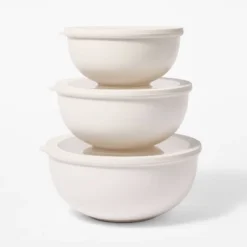 Set Of 3 Plastic Mixing Bowl Set With Lids - Figmint™ -Figmint GUEST dde6bbfc 6805 475f be7b 12c808311674