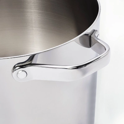 16qt Stainless Steel Stock Pot Silver - Figmint™ 5 16qt Stainless Steel Stock Pot Silver - Figmint™ - Image 3