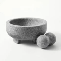 8" Granite Molcajete & Pestle - Figmint™ -Figmint GUEST ef9c1a5e 318a 4fe6 a97a a54a656b28e4