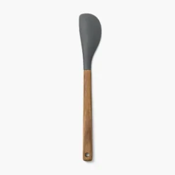 Acacia Wood/Silicone Spatula Gray - Figmint™: Kitchen Cooking Utensils, Flexible, Hand Wash -Figmint GUEST f145bc89 2765 4bfa 8eaa 2e04a35f71ba