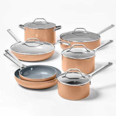 5qt Nonstick Ceramic Coated Aluminum Saute Pan - Figmint™ 8 5qt Nonstick Ceramic Coated Aluminum Saute Pan - Figmint™ - Image 6