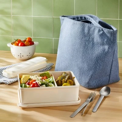 Cotton Lunch Tote - Figmint™ 3 Cotton Lunch Tote - Figmint™