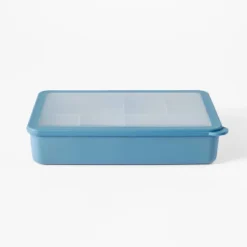 8-Compartment Large Plastic Snack Bento Box Blue - Figmint™: Recycled PET, Dishwasher & Microwave Safe -Figmint GUEST f9d1656c a582 413a 9479 8ce9101b734e