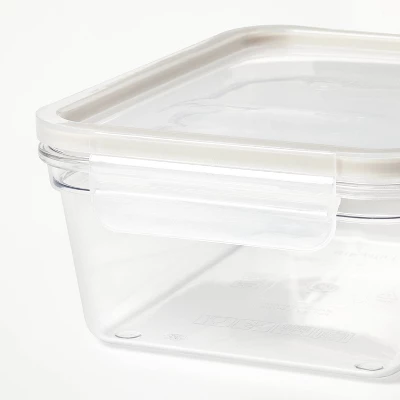 4pc (set Of 2) 5.5 Cup Tritan Plastic Rectangle Food Storage Container Set Clear - Figmint™: Stackable Design 5 4pc (set Of 2) 5.5 Cup Tritan Plastic Rectangle Food Storage Container Set Clear - Figmint™: Stackable Design - Image 3